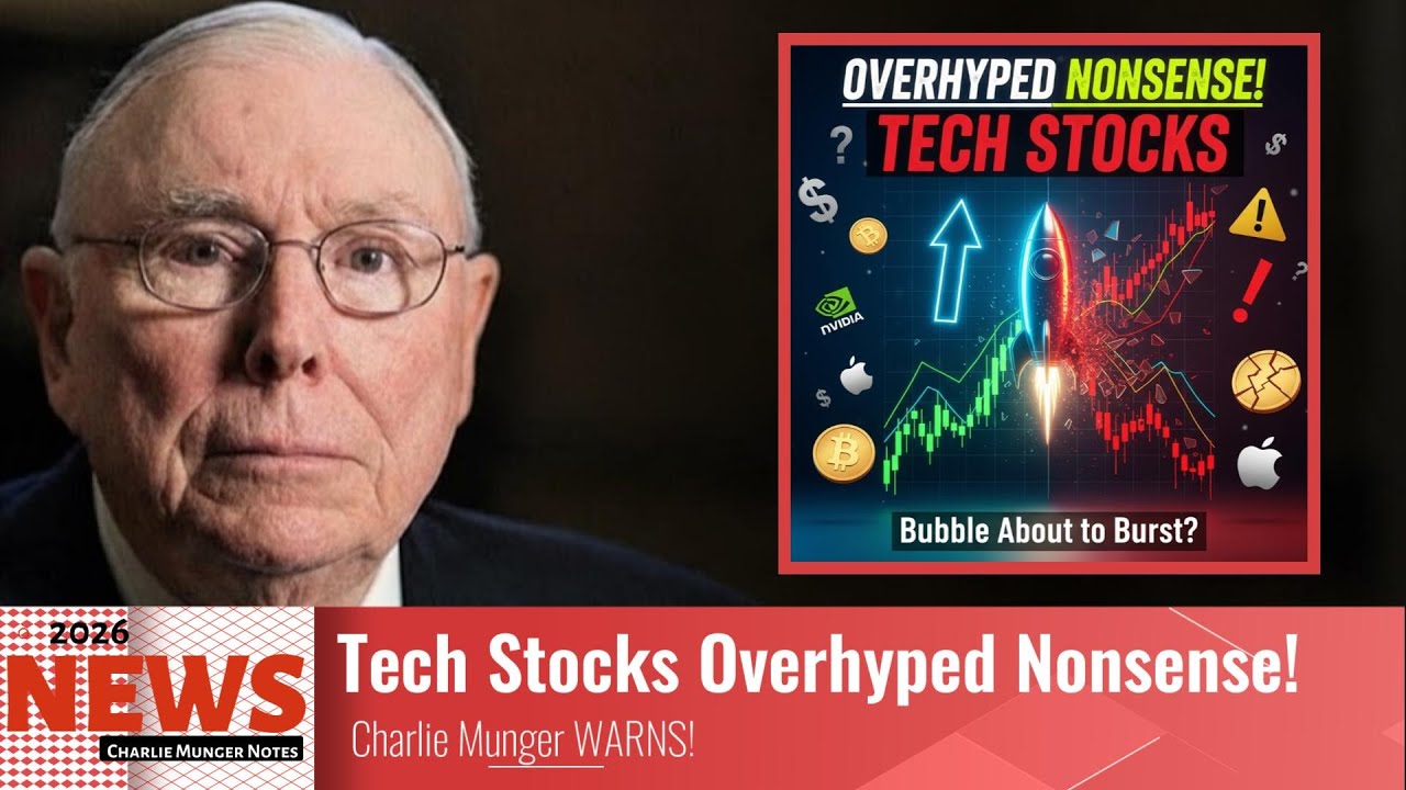 Charlie Munger WARNS: Tech Stocks Overhyped Nonsense!