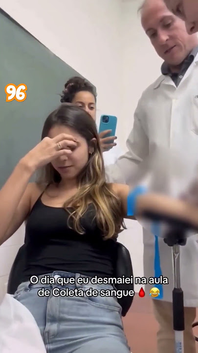 Estudante viraliza ao desmaiar na hora de tirar sangue em aula