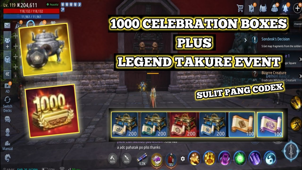 Mir4 1,000th DAY CELEBRATION BOXES + TAKURE EVENT MAY NAKA LEGEND NA