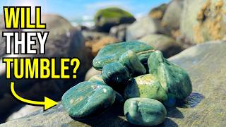 I Tumbled STRANGE Green Beach Rocks - Here's what Happened...