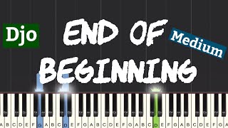 Djo - End of Beginning Piano Tutorial | Medium