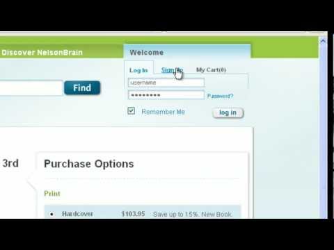 Buying and Accessing CengageNOW on NELSONbrain.com