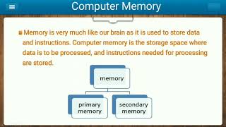 class 5 Computer Chapter 3 Computer Memory(Part1)  Date 23/7/21