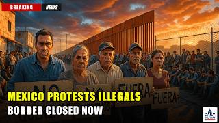 Mexican Citizens Protest Illegal Immigrants At Border As U.S. Enforcement Holds The Line Strong