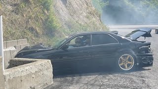 【チェイサー激突😱】大クラッシュ　DORIDORE 2023 　ドリドレ走 DRIFT　奥伊吹モーターパーク