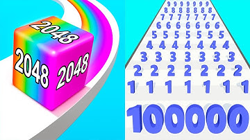 Jelly Run 2048 VS Number Master - All Levels Gameplay Android iOS Ep 2