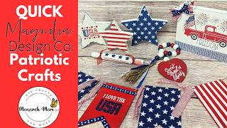 ⭐⭐Lots of FUN QUICK Patriotic DIYS with Magnolia Design Co stencils!⭐⭐