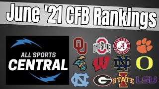 Preseason College Football Rankings For June - College Football Top-25
