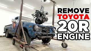 How To Remove 20R Engine From Toyota Pickup/Hilux