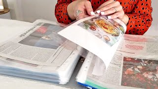 ASMR Plastic Sheet Protectors & Newspaper Crinkles • No Talking