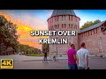 [4K] 🇷🇺 Smolensk, Russia 🌇 Beautiful Evening and Sunset in Smolensk | Kremlin Walls and Towers