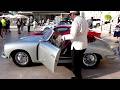 Porsche 356 Super90 sports car is parked at Place du Casino Monte Carlo in Monaco in 4K