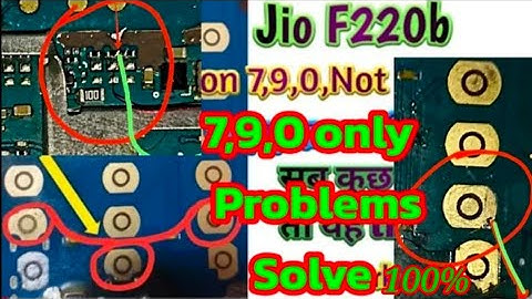 Jio F220B 7,9,0 Keypad Not Working | jio f220b 790 keypad Not working problem solution