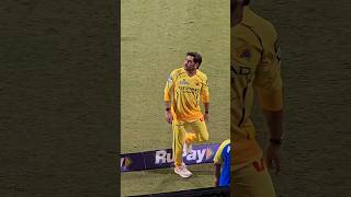 First time MSD walked… and CSK fans felt the silence 😢 #cricket #cricketlover #csk #msd