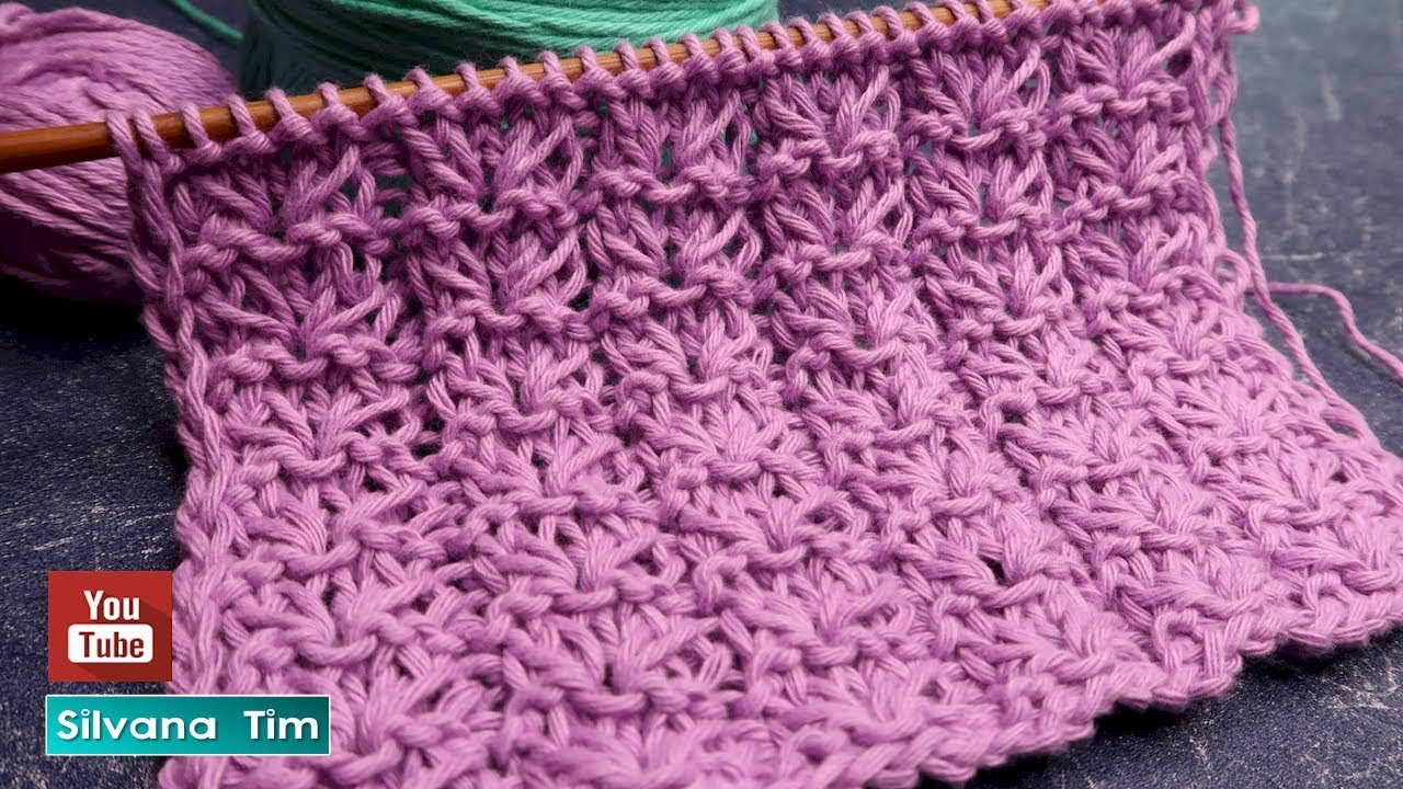 Hoy aprendemos Cómo Tejer punto FLORES de PRIMAVERA. Tejido a DOS AGUJAS 🌸 Silvana Tim № 930