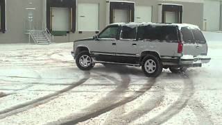 Chevy Suburban in Snow