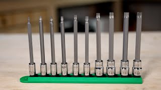 Mayhew Tools 10pc Medium Torx Socket Set part no.16032 Profile