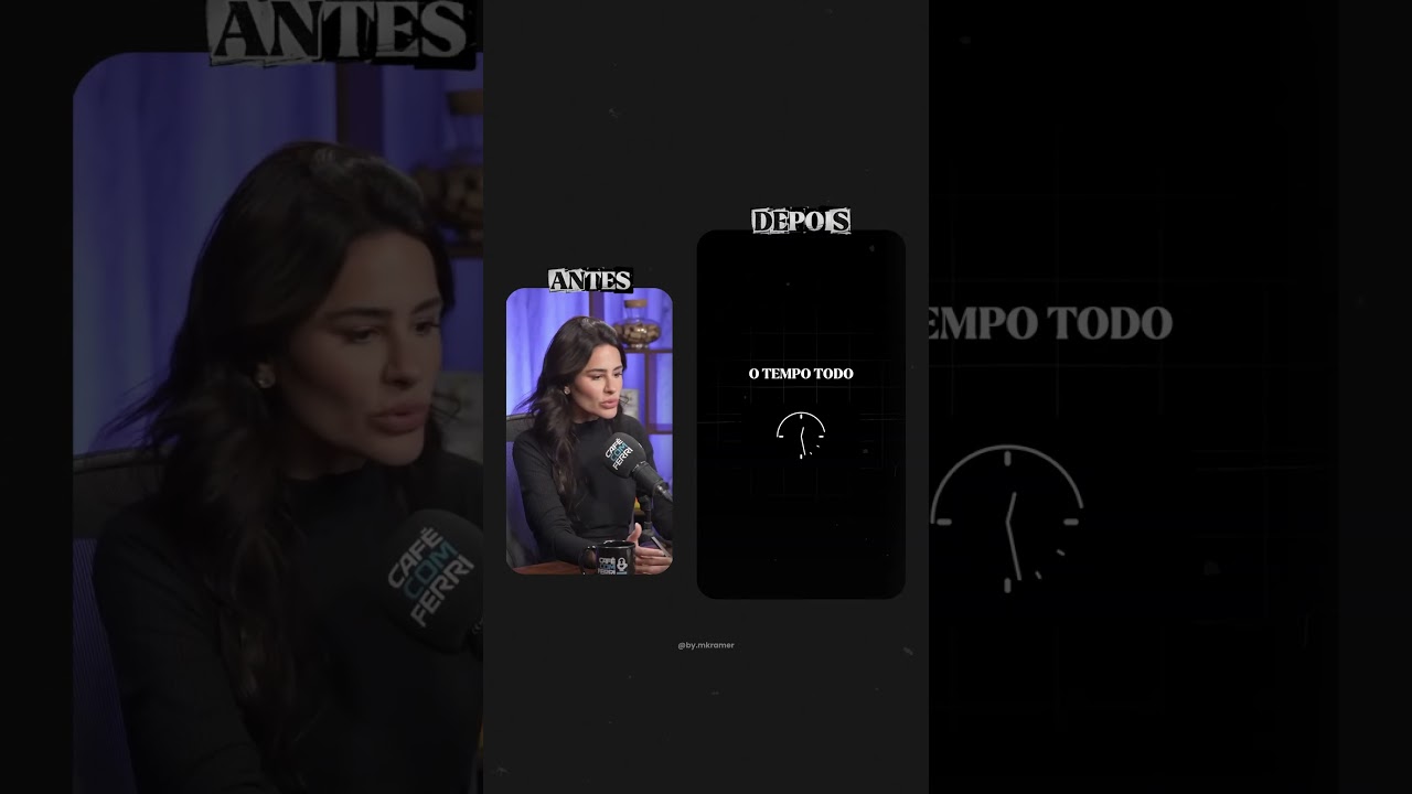 Antes e depois - Corte de podcast dinâmico