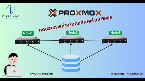 ส่วนหนึ่งคอร์ส Proxmox VE8 Advance | หัวข้อ: ทดสอบการทำงาน Cluster หลังสร้างเสร็จแล้ว