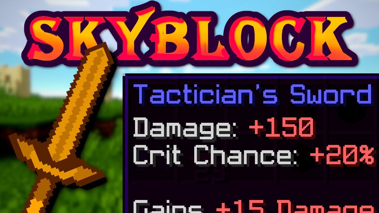 FINALLY Making the Strongest Wooden Sword in Hypixel SkyBlock YouTube