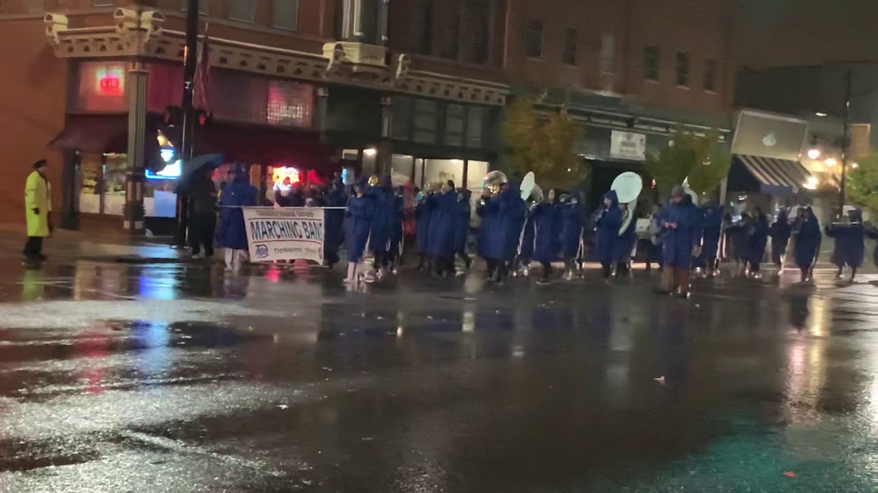 8th grade defiance band 102619 Halloween Parade YouTube