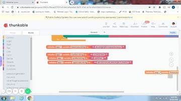 WHITE HAT JR /PROJECT 29 / A Password To Remember /CLASS 29/ Thunkable