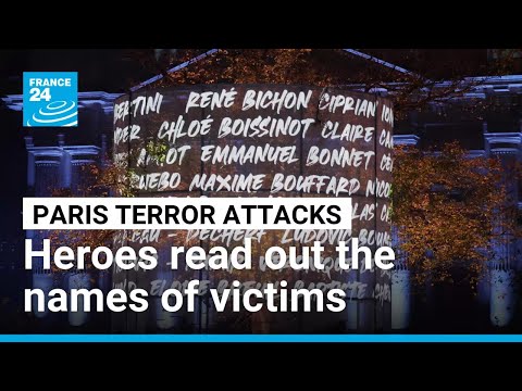 Ten years after the Paris 2015 terror attacks, heroes read out the names of victims • FRANCE 24