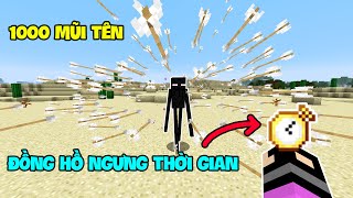 THỬ NGƯNG THỜI GIAN BẮN 1000 MŨI TÊN VÀO ENDERMAN TRONG MINECRAFT