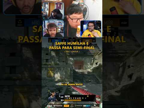 SAFFE HUMILHA JOGADOR E PASSA PARA SEMI! MIBR x M80 #cs #cs2 #viralvideo #gaming #shorts #gaules
