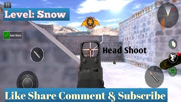 Fps Commando Strike: Level - Snow Multiplayer| Commando Strike| Android Gameplay Video |@AH Gamers