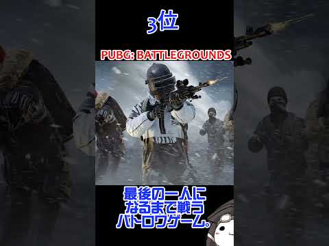 STEAMゲームのプレイ人口ランキング上位5タイトル hqdefault