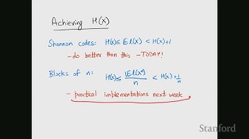 Stanford EE274: Data Compression I 2023 I Lecture 4 - Huffman Codes