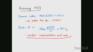 Stanford EE274: Data Compression I 2023 I Lecture 4 - Huffman Codes