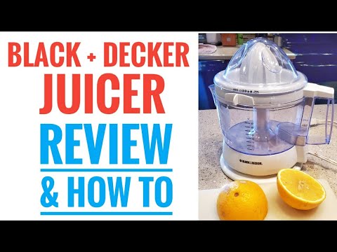 Black + Decker Electric Citrus Juicer DETAILED REVIEW AND HOW TO MAKE FRESH  SQUEEZED ORANGE JUICE 