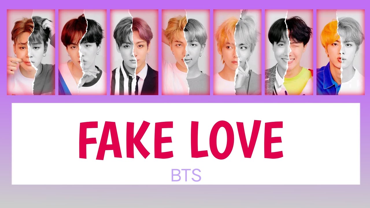 BTS FAKE LOVE (rocking vibe) easy lyrics YouTube