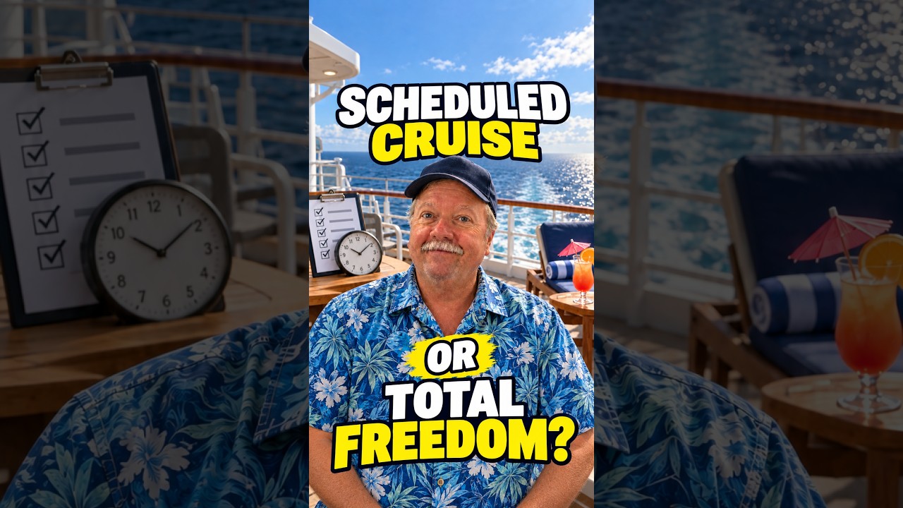 Do You Want a Scheduled Cruise or Total Freedom? #cruisetips #travelhacks