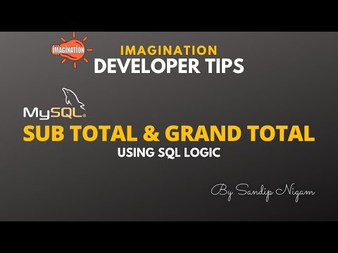 MySQL SubTotal GrandTotal Logic Using Query