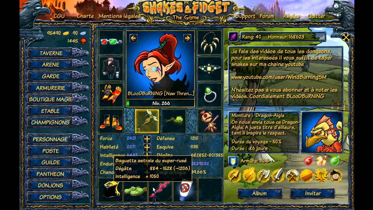 Shakes & Fidget - Legendary Armor, Helm + FAIL Dungeon 13 Room 3