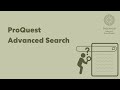 Proquest advanced search