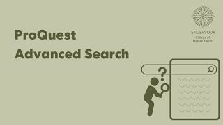 ProQuest Advanced Search