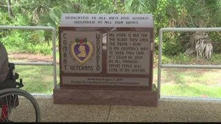 St. Pete unveils Purple Heart monument
