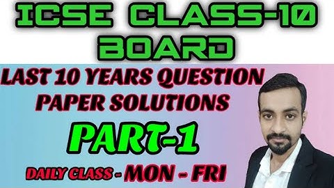 Class-10 icse paper solution | MATHS 2020 ICSE PAPER SOLUTION | last 10 years paper solution
