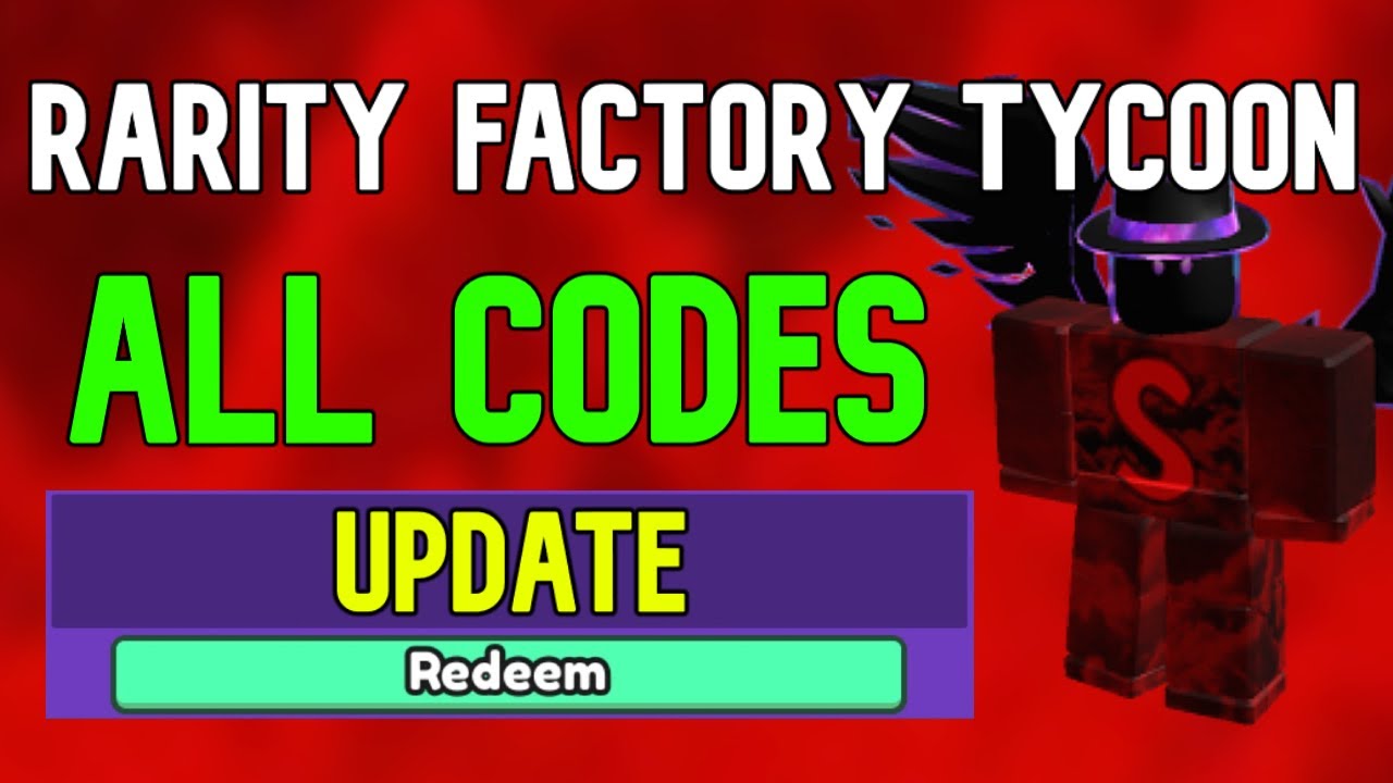 Rarity Factory Tycoon codes December 2023