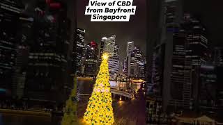 View of CBD from Bayfront Singapore singapore travel