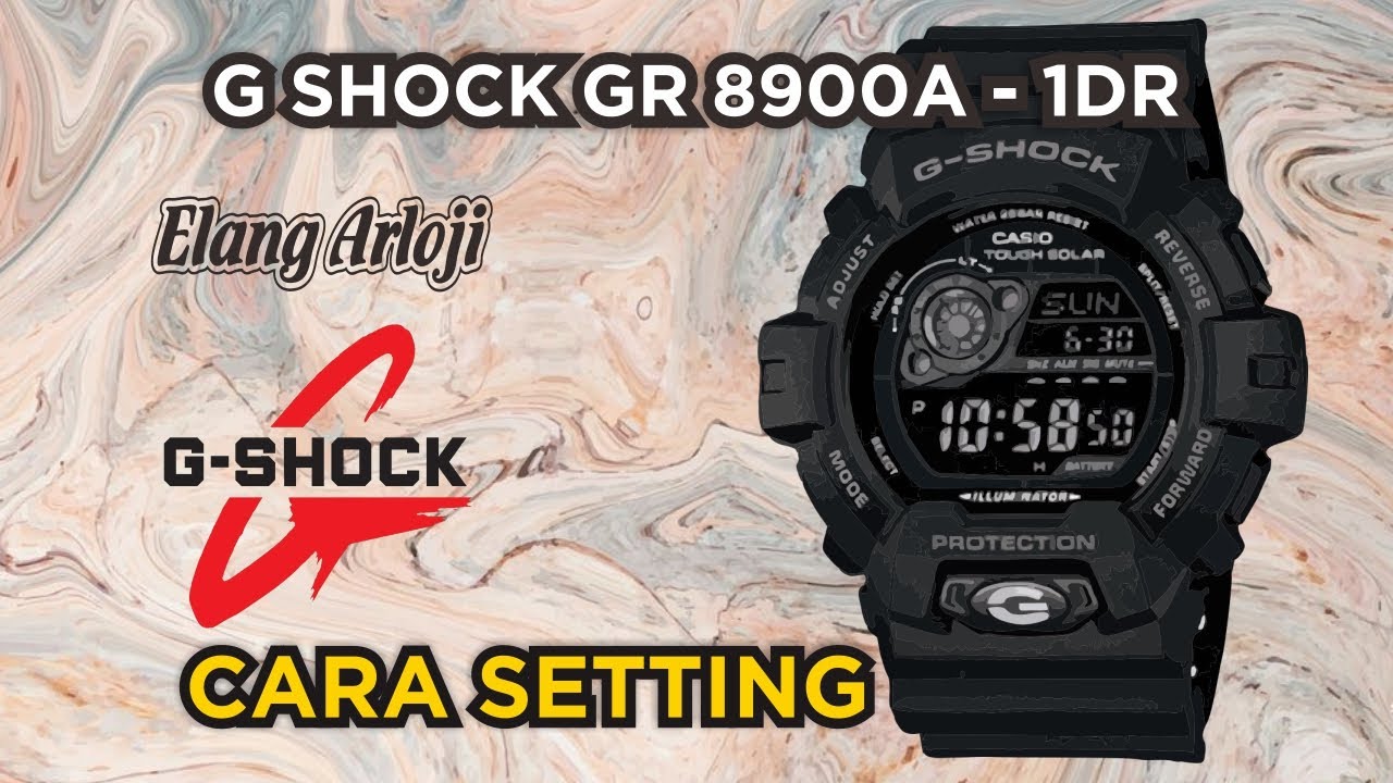 cara setting jam g shock mudman