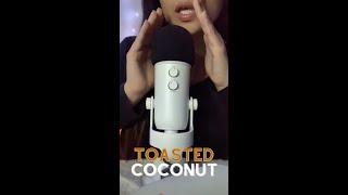 ASMR #SHORTS | toasted coconut cupped whispers ( trigger word) #shorts