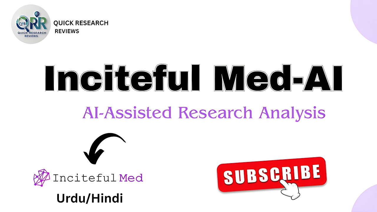 Inciteful Med AI: Smart Free AI Tool for Medical Literature Review & Research | (Urdu/Hindi)