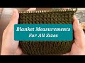 Knitting Blanket Measurements For All Sizes | Baby Blanket, Twin Blanket, Toddler Blanket, Clydknits