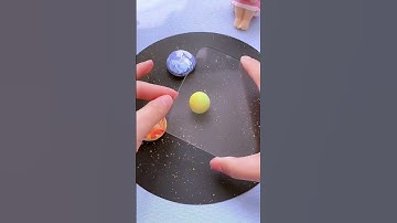 Clay mixed colors to make a good-looking starry sky #craft #art #reels #shorts