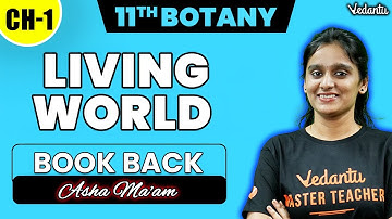 11th Botany | CH 1 Living World - Book Back | Public Exam 2025 | Asha Ma